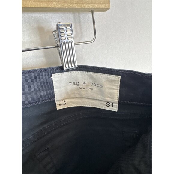 Bone Fit 2 Slim Coated Blue Pants Men’s 31X30 - Picture 6 of 7